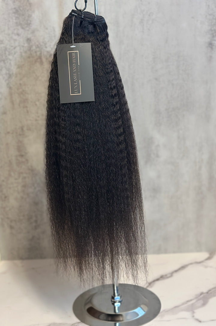 Raw Kinky Straight 2 Bundles Deal (on hand) - Lux Lash and Hair