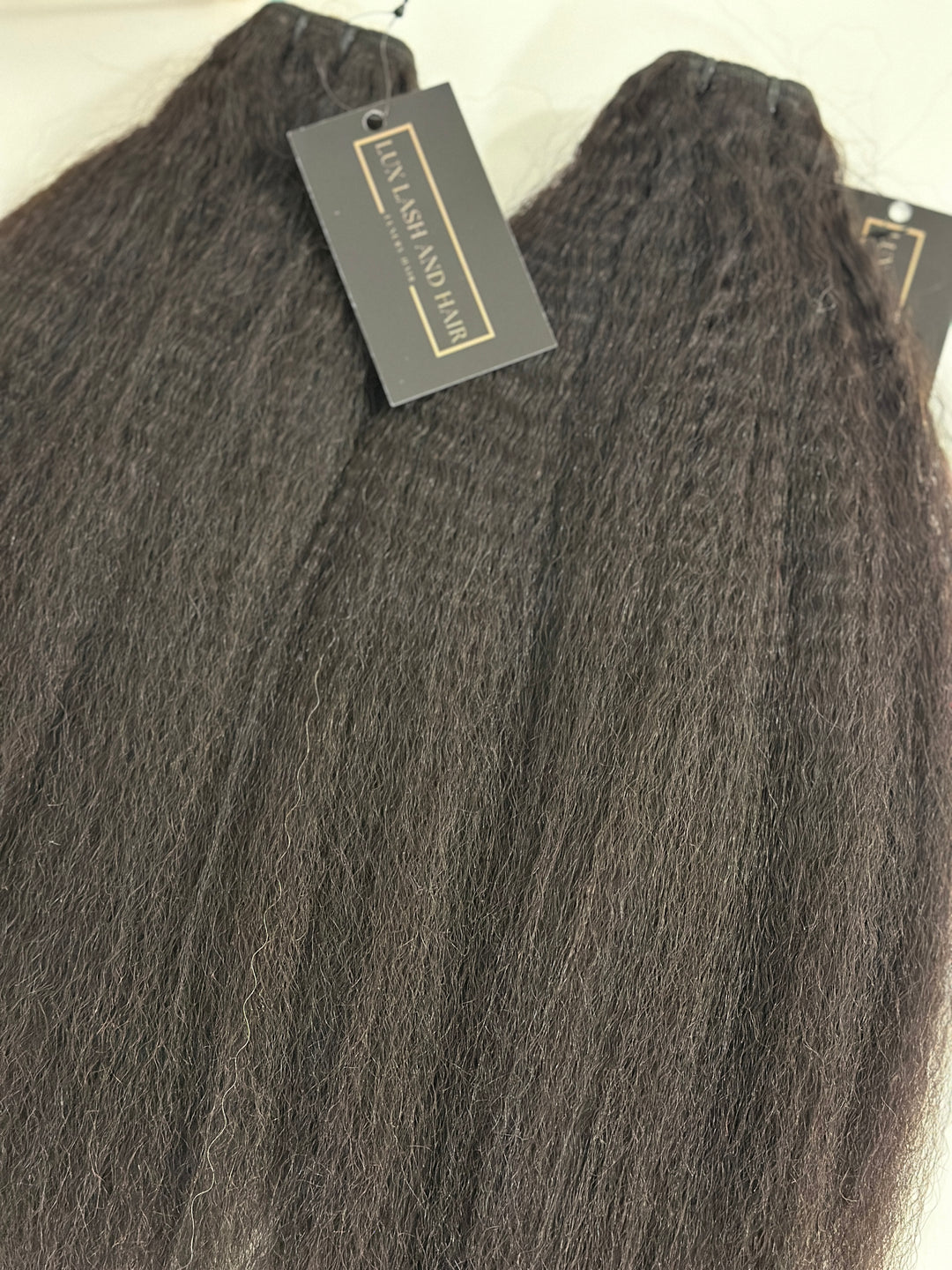 Raw Kinky Straight 2 Bundles Deal (on hand) - Lux Lash and Hair