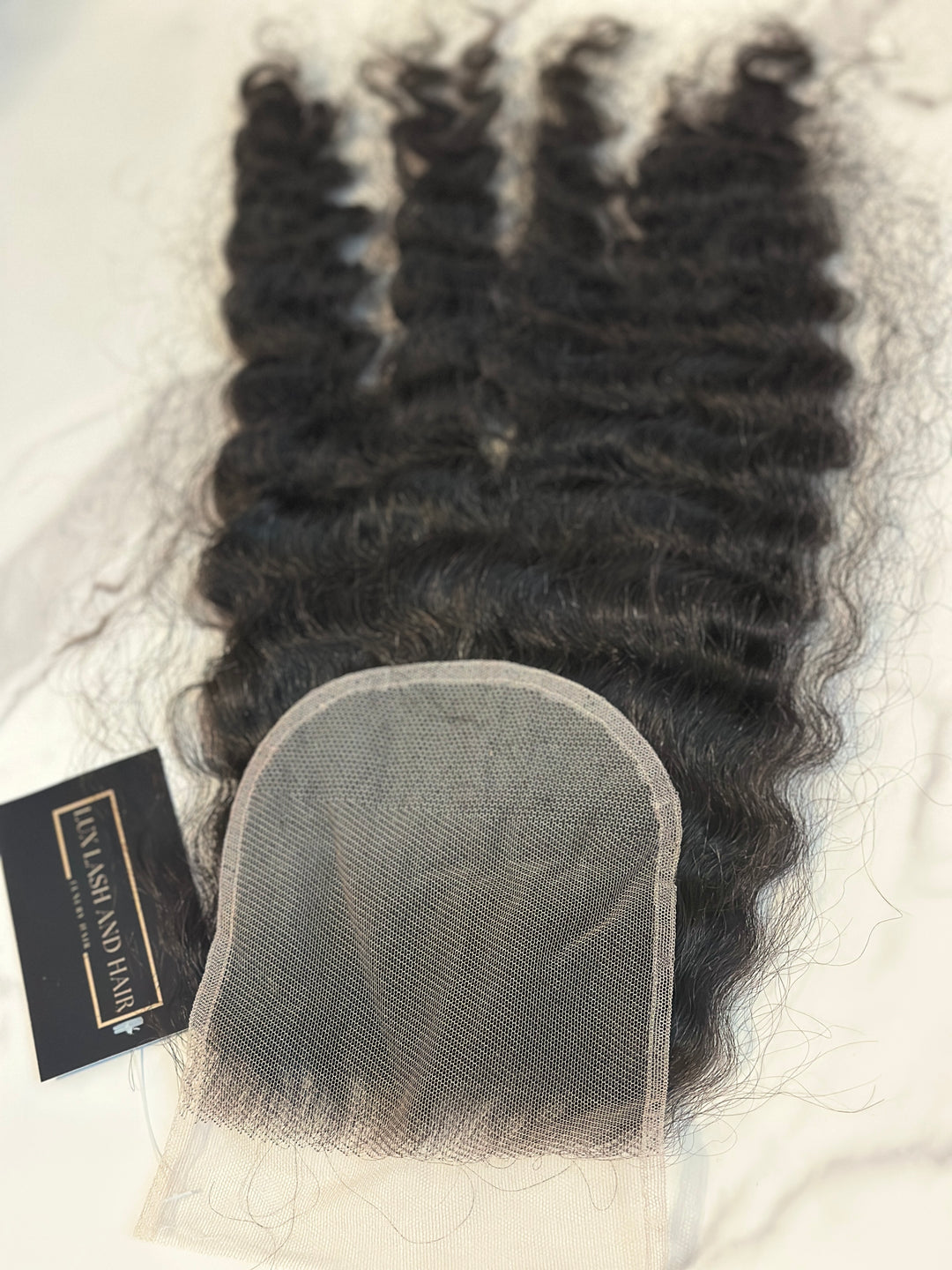 HD Burmese Curly Lace Closure (on hand) - Lux Lash and Hair