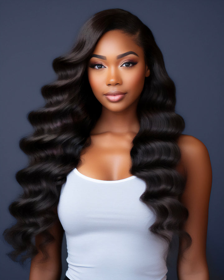 Raw Deep Wave 4 bundles Deal (On Hand) - LUX LASH AND HAIR